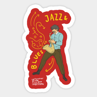 Jazz and Blues Sticker